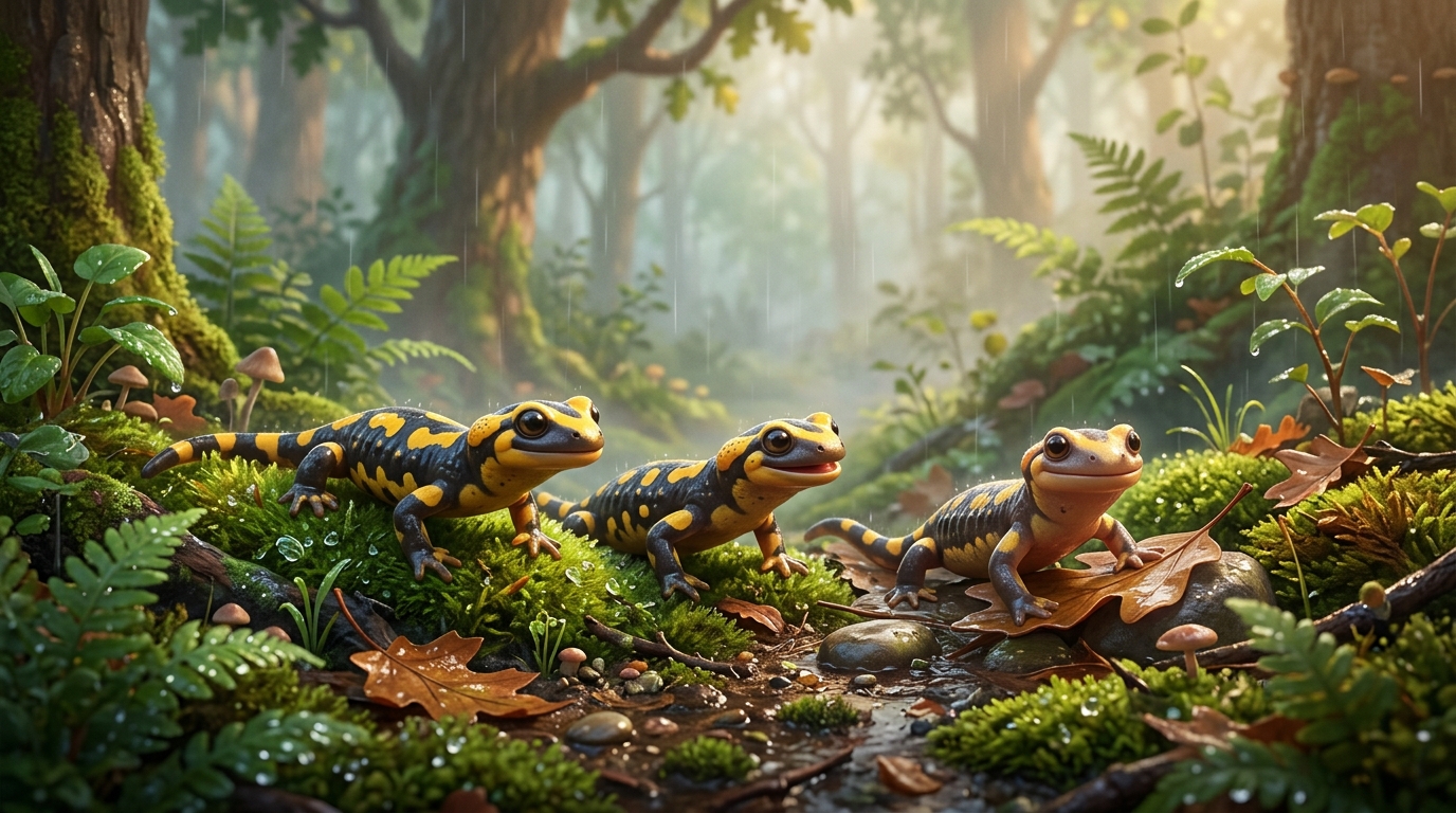 Feuersalamander – Tierwelt für Kinder