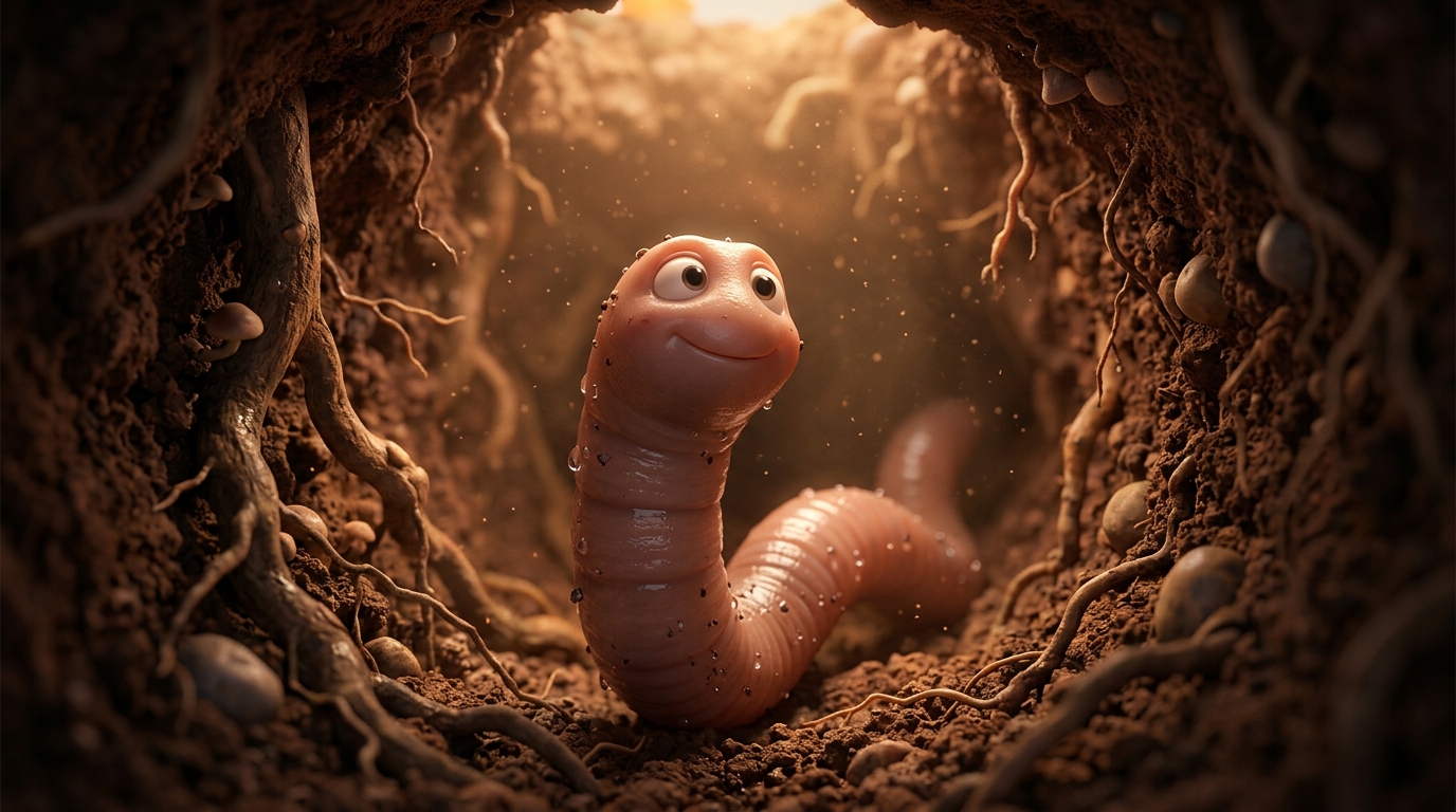 Regenwurm – Tierwelt für Kinder